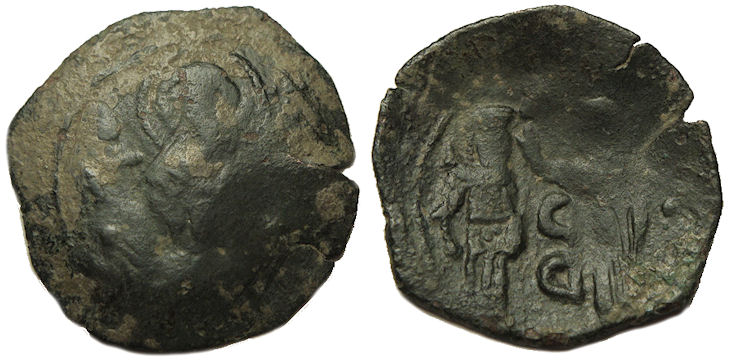 Andronicus II Trachy : St. Demetrius / Christ Crowning Emperor