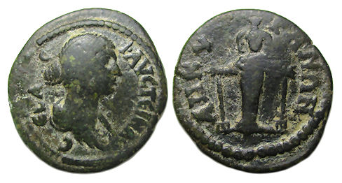 Faustina II : Ankyra Phrygia Ae : Cult Statue of Artemis