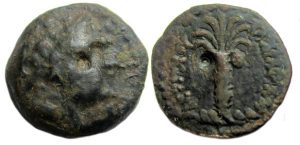 Antiochos III Ae : Seleukid King : Palm Tree with Dates