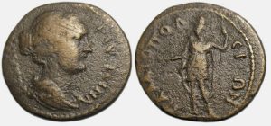 Faustina II Ae : Palaeopolis Lycia : Mên Standing