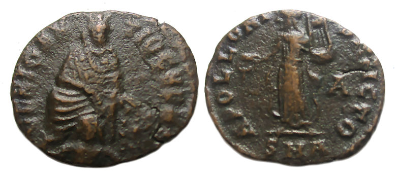 Maximinus II Ae : "Persecution" Issue : Tyche / Apollo