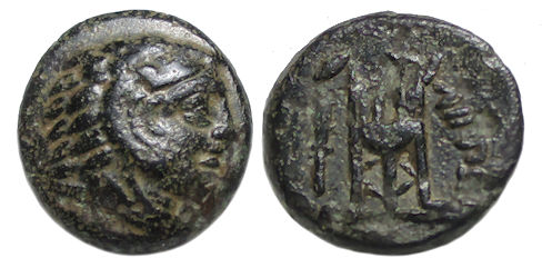 Philippi Macedon Ae : Herakles / Tripod