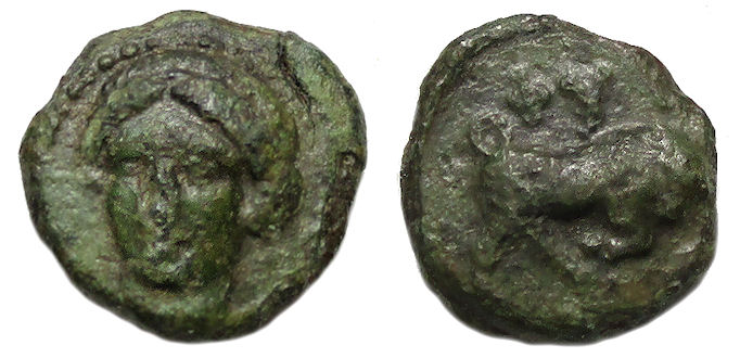 Phygeia Ionia : Artemis Munychia / Bull Butting : Scarce Type