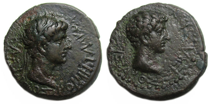 Rhoemetalces and Augustus : Thrace : Ae