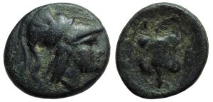 Side Pamphylia Ae : Athena / Pomegranate