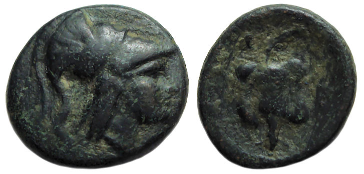 Side Pamphylia Ae : Athena / Pomegranate