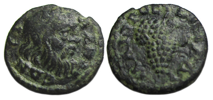 Silandos Lydia Ae : Head of Silenos / Grape Bunch