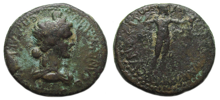 Synaus Phrygia Ae : Roma / Apollo with Bow