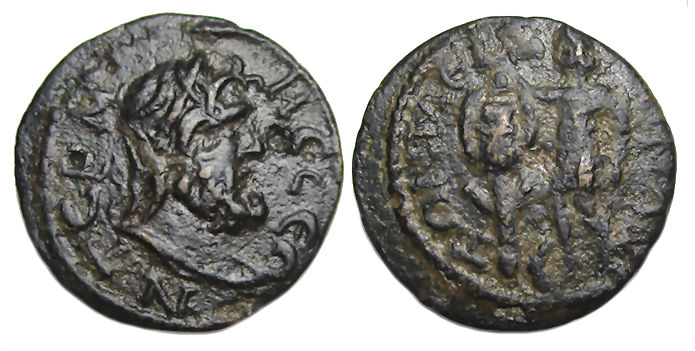Termessos Major Ae : Zeus / Emperor Erecting Trophy